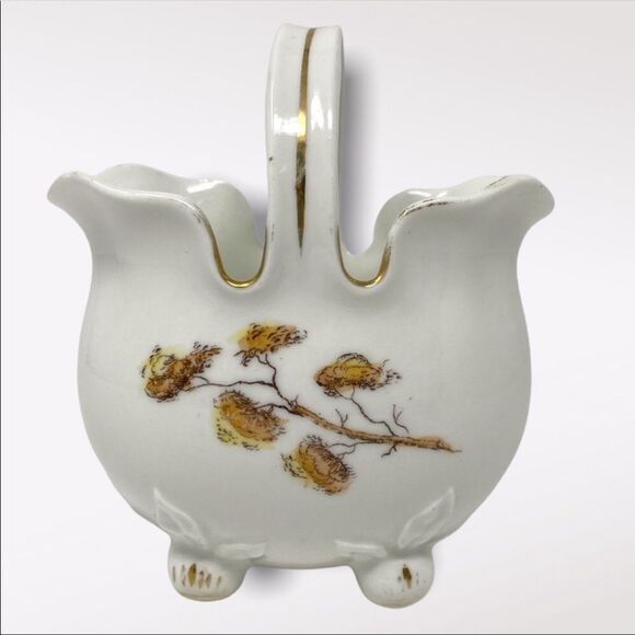 VINTAGE | Porcelain Basket With Scenery - Picture 2 of 8